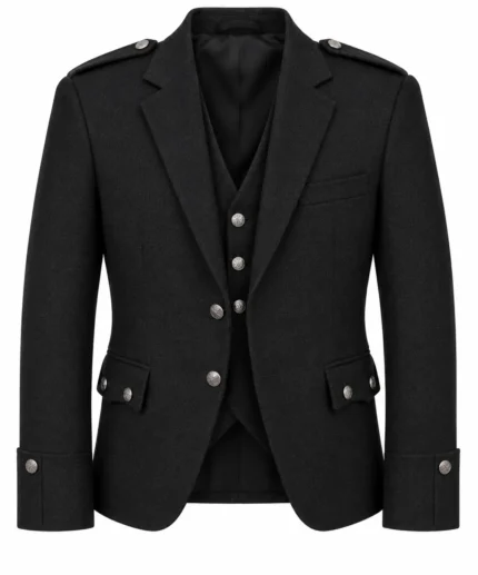 black argyll kilt jacket